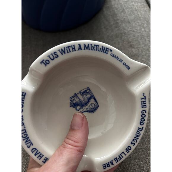 Vintage Merck Sharp Dohme Mortar Pharmacy Ashtray w/Charles Lamb Quote - Picture 2 of 6